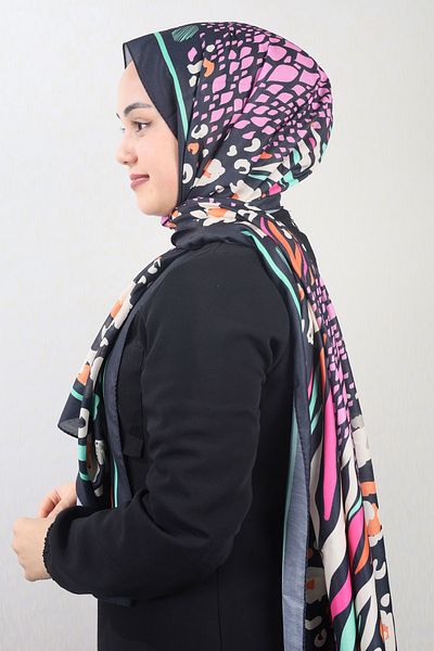 Emproyal Patterned Natural Silk Shawl - Pattern-12 - Color-05