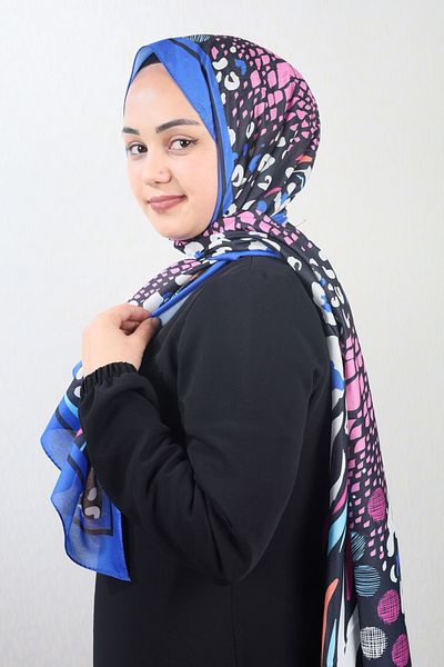 Emproyal Patterned Natural Silk Shawl - Pattern-12 - Color-13