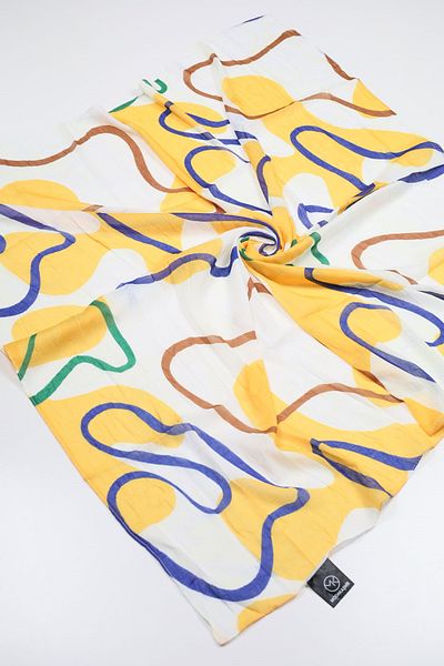 Modakaşmir Patterned Bamboo Scarf - Pattern-04 - Color-03