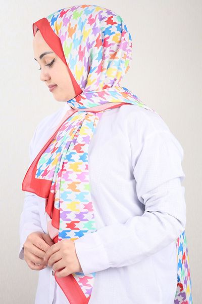 Emproyal Patterned Natural Silk Shawl - Pattern-09 - Color-07
