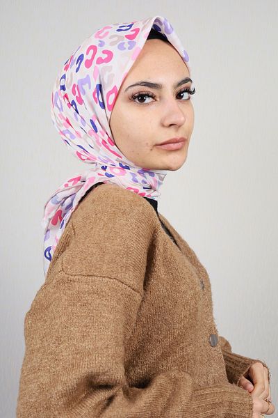 Emproyal Φουλάρι από φυσικό βαμβάκι με σχέδιο - Μοτίβο-02 - Χρώμα-10