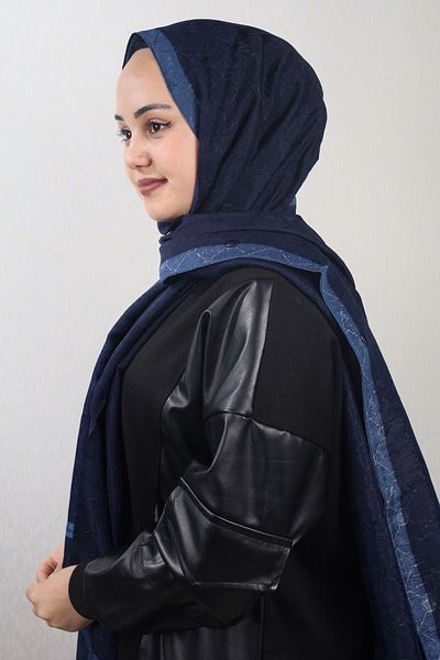 PİRAMİT Pyramid Monogram Flush Shawl - Pattern-01 - Color-15