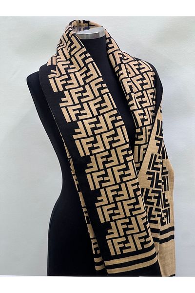 NURMAHREM Shawl Shoulder Shawl Ikitraflı Knitted Shawl Knitwear Shawl