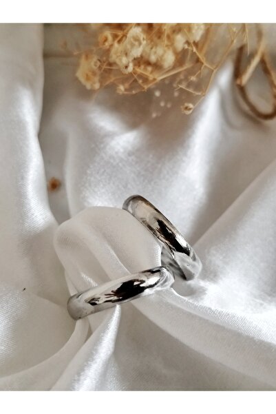 LADYBİRDAKSESUAR Alyans Çelik Yüzük