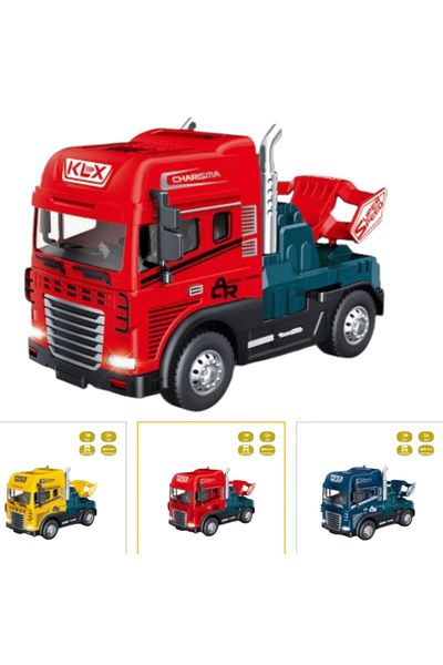 A-T AYZE-TRENDY Truck Head 88196 Klx600-344 Truck Head with Friction Light and Music 1:24 Price Is for 1 Piece