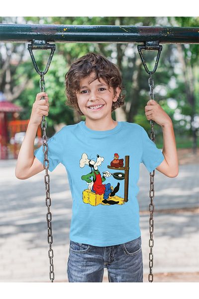 New Shine COPY - Tricou cu mânecă scurtă imprimat cu gâtul turn pentru copii