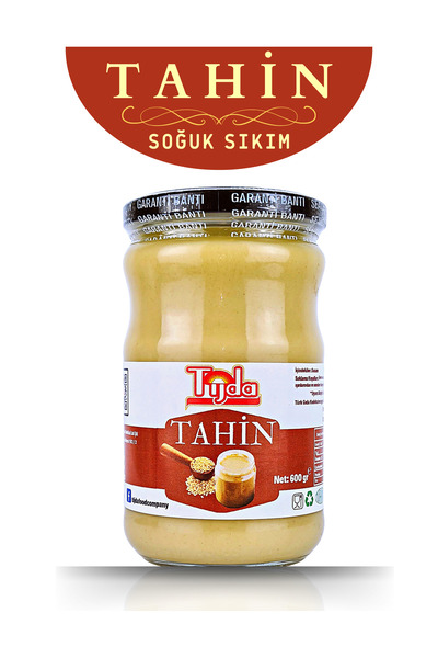 TİJDA Kepeksiz Bozkır Tahini (SOĞUK SIKIM) 600 Gr.