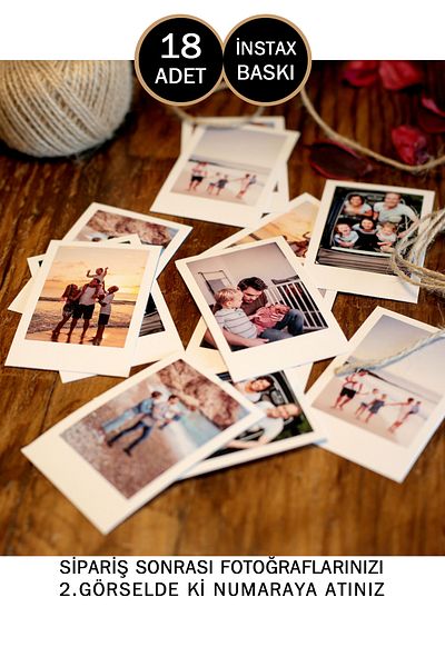 yhfoto 18 τεμάχια Instax Print - Εκτύπωση φωτογραφιών - Εκτύπωση φωτογραφιών - 7x8cm