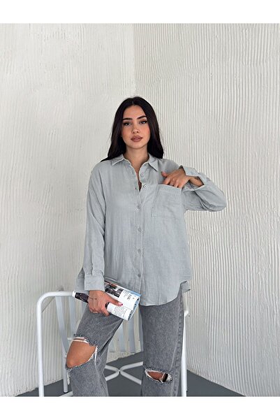 Noa Noa Однокишенна сорочка з довгими рукавами з муслінової тканини