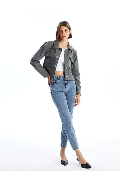 LC Waikiki LCW Jeans Indigo Mom Fit Γυναικείο τζιν παντελόνι