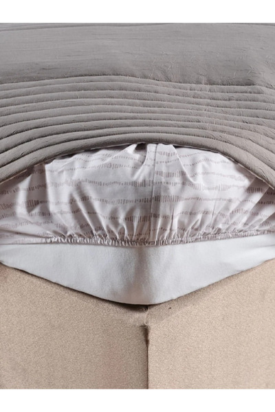 Doqu Home Multi Selection Nevresim Takımı + Yatak Örtüsü Diador Tek Kişilik - Koyu Gri