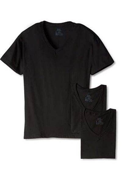 HANES V-Neck T-Shirt Mens Hanes 7883B3-3Pcs Multicolor