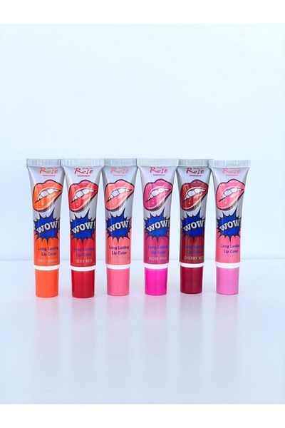 mazhar Rose Permanent Peelable 6-Piece Lipstick Series