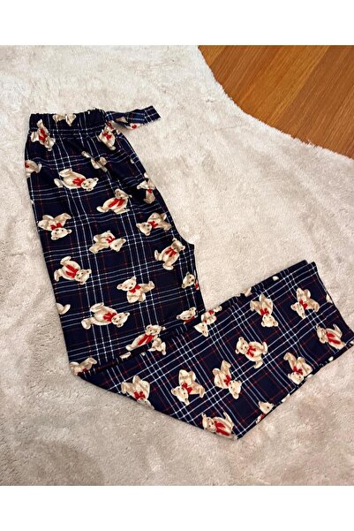 Bahar Altundemir تيدي بير منقوشة منقوشة منامة القاع مع مرونة الخصر المرأة تيد...