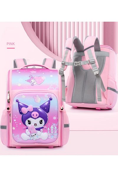 KOST Rucsac original Kuromi pentru școală primară cu suport pentru coloana vertebrală