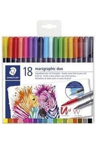 Staedtler Duo Double Sided Brushed Felted Kal.18li