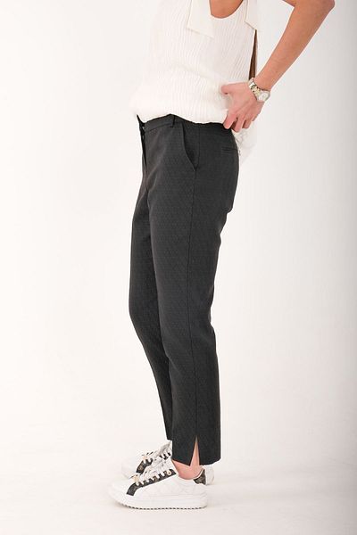 Blues Outlet Women's Self-Patterned Pants-Black