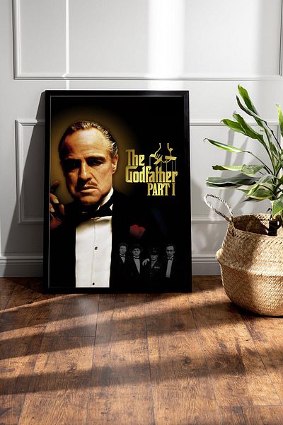 Saturn Επιτραπέζιο Πίνακας με κορνίζα The Godfather - Πίνακας αφίσας ταινίας The Godfather