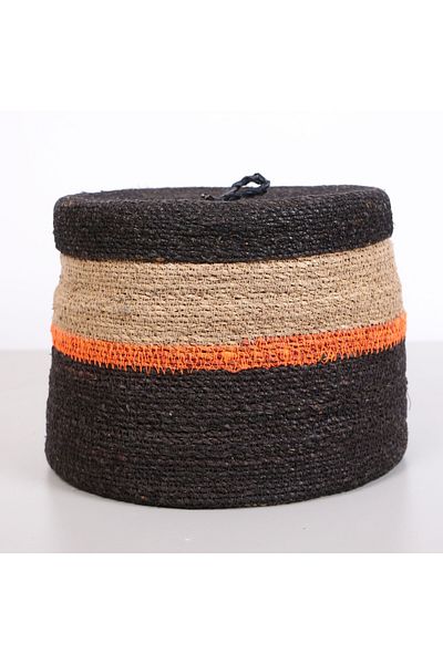 Mylamp Кошница от морска тръстика Найроби с капак 26x22 см