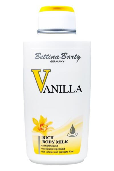 BETTİNA BARTY Vanilla Rich Body Milk, Vanilya Zengin Vücut Sütü, 500 ml