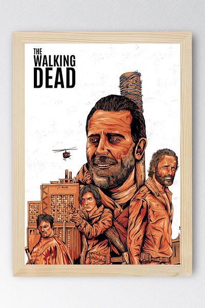 Saturn The Walking Dead Pictură înrămată - Poster de televiziune