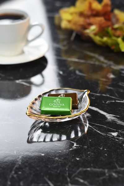 Wow Home Mini Gold Gilded 6-Piece Leaf Model Glass Sauce Bowl Turkish Delight Bowl Presentation Set