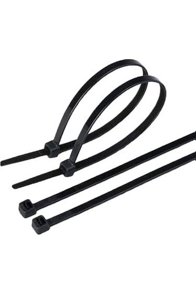 ZENİTH Zenith Black Cable Tie Cable Clamp Plastic Cirt Clamp 4.8 X 300 mm (100Pcs)