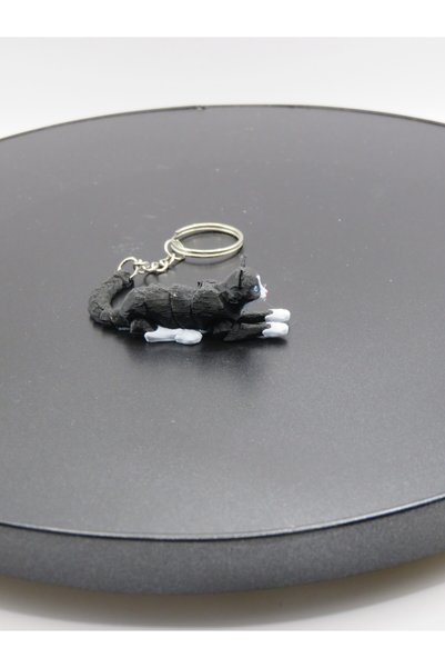 MODA 3D Print Flexible Cat Keychain – Cute and Movable Design
