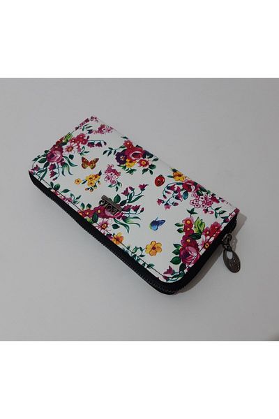 renkli çiçekler Portofel de dama Portofel de blocare cu model la indemana Portofel de telefon pentru femei