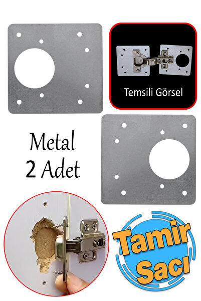 Badem10 Dolap Kapak Taş Menteşe Tamir Sacı Nobel Pratik Onarım Kiti Yuva Saçı...