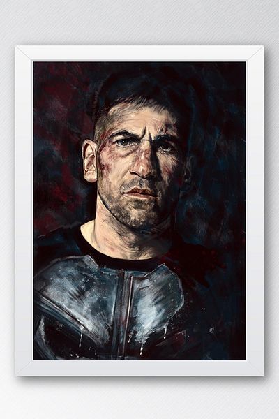 Saturn Tabloul cu rame The Punisher - Poster de desene animate Marvel