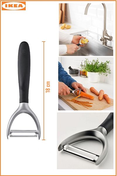 IKEA Vardefull Series: Vertical Peeler, Flat Peeler, Garlic Crusher - Set of 3
