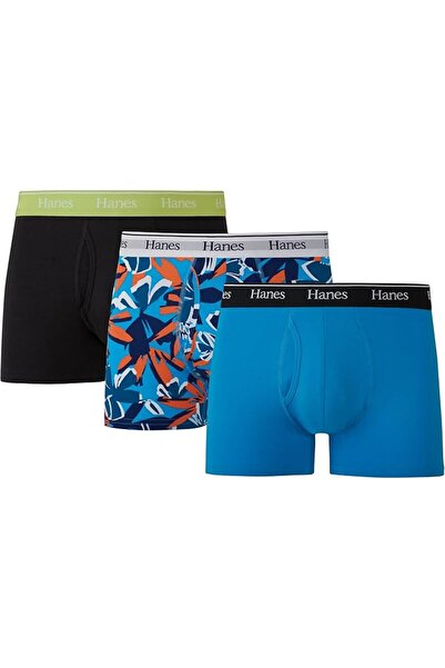 HANES صندوق رجالي Hanes TOGTR3 - 3 قطع متعدد الألوان