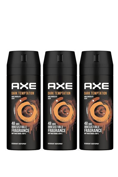 Axe deodorant body spray  Dark Temptation 150ml X3