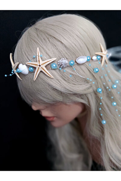 HA&NA تاج نجم البحر، تاج اللؤلؤ، تاج الزفاف، تاج الأمومة، تاج الرماية الخارجي...