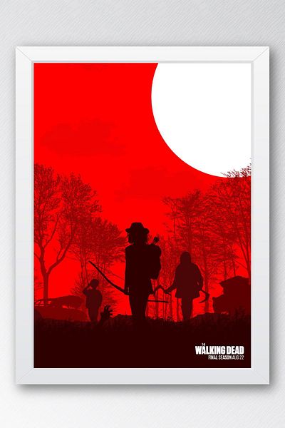 Saturn The Walking Dead Pictură înrămată - Poster de televiziune