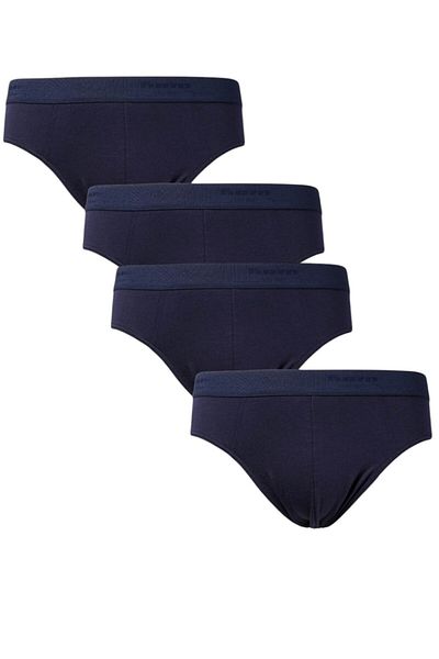 Kom Ανδρικά Modal Cotton Lycra 4'lü Navy Blue Slip εσώρουχα QAKRKO1L.K1.SM4.LP