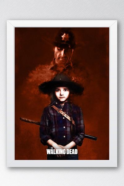Saturn The Walking Dead Rick Grimes Πίνακας με κορνίζα - Πίνακας αφίσας της τηλεοπτικής σειράς