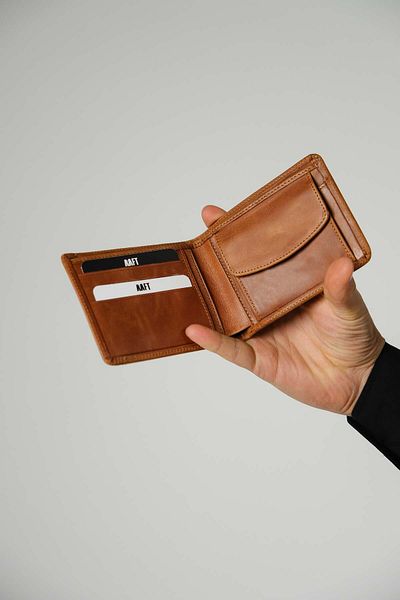 MFT Leather Design Мъжки кожен портфейл - FOSSIL GENUINE модел