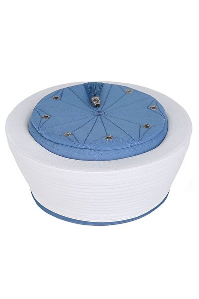 İkranur Endülüs  İmam Sarığı indigo Renk-Keçe Üstü Cübbe Rengi Kumaş  174 gr