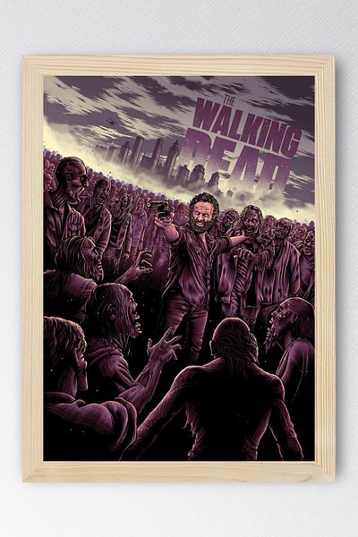Saturn The Walking Dead Pictură înrămată - Poster de televiziune