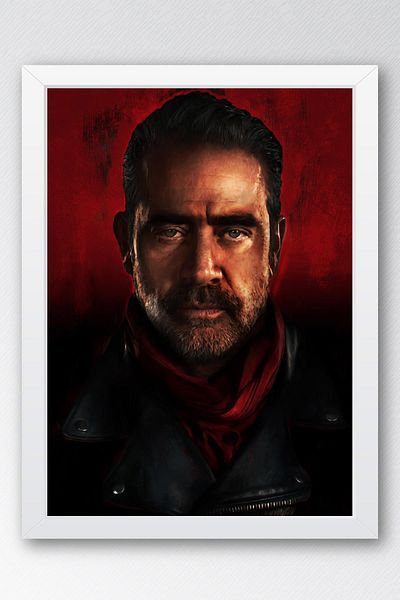 Saturn The Walking Dead Negan Pictură înrămată - Poster de televiziune