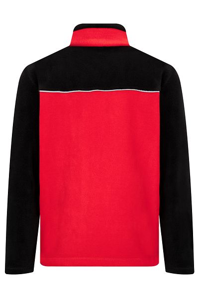 VEGA PORT Red Black Double Color Reflective Full Zipper 3 Pocket Men's Fleece