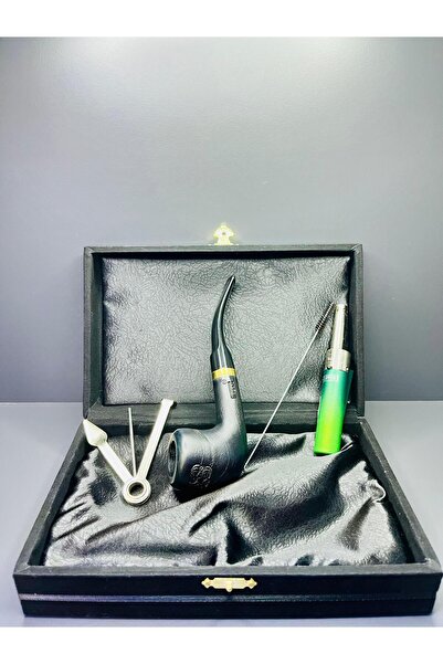 Pipsan Özel Kutulu Orijinal Ardıç Ağacı Pipo Set (Pipo Çakmağı, Pipo Kaşığı, Temizleme Aparatı)