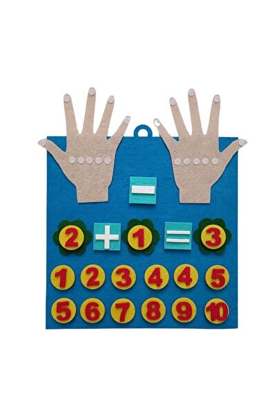 Genel Markalar Nguzelkecetasarim - Keçe Eğlenceli Erken Matematik Eğitici Par...