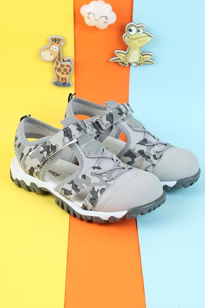Moda Lime Unisex Children's Sandals Closed Front Sandals Colorful Sandals Orthopedic Sandals New Season Sandals