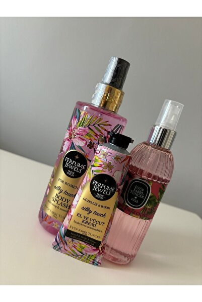 Eyüp Sabri Tuncer Perfume Jewels Silky Touch Body Spray 250 ml + Hand Cream 50ml + Cherry Blossom Spray Cologne 150 ml