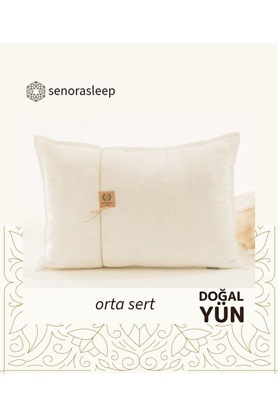 SENORA Pernă din lână 100% naturală cu margele