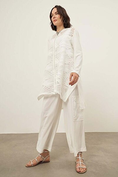 Beys 24Ss58295 Beys Design Hooded Tunic