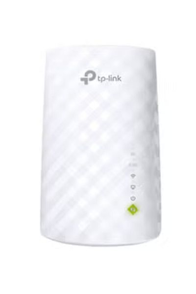 TP-LINK RE200 AC750 موسع نطاق شبكة Wi-Fi ثنائي النطاق بسرعة 433 ميجابت في الثانية و5 جيجاهرتز و300 ميجابت في الثانية و2.4 جيجاهرتز، أبيض